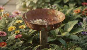 Ne jetez plus ce vieux bout de métal du jardin : il peut devenir une mangeoire fait main pour les oiseaux