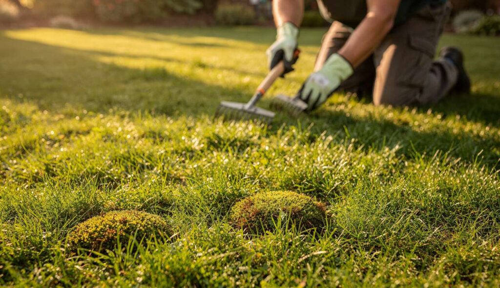 Mousse sur la pelouse : la technique professionnelle pour sauver votre gazon sans risque dès ce printemps