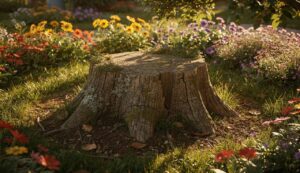 Souche d’arbre dans le jardin : ce que vous risquez réellement si vous la retirez trop vite (et quoi faire à la place)