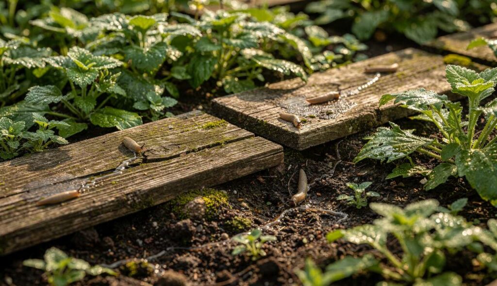 Limaces au potager : l&rsquo;astuce des planches de bois qui les piège sans aucun produit chimique