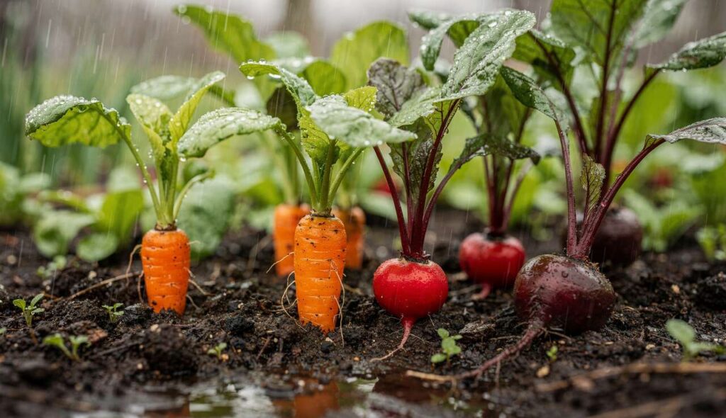 Potager sous la pluie : ces légumes racines adorent le sol humide de mars et poussent vite